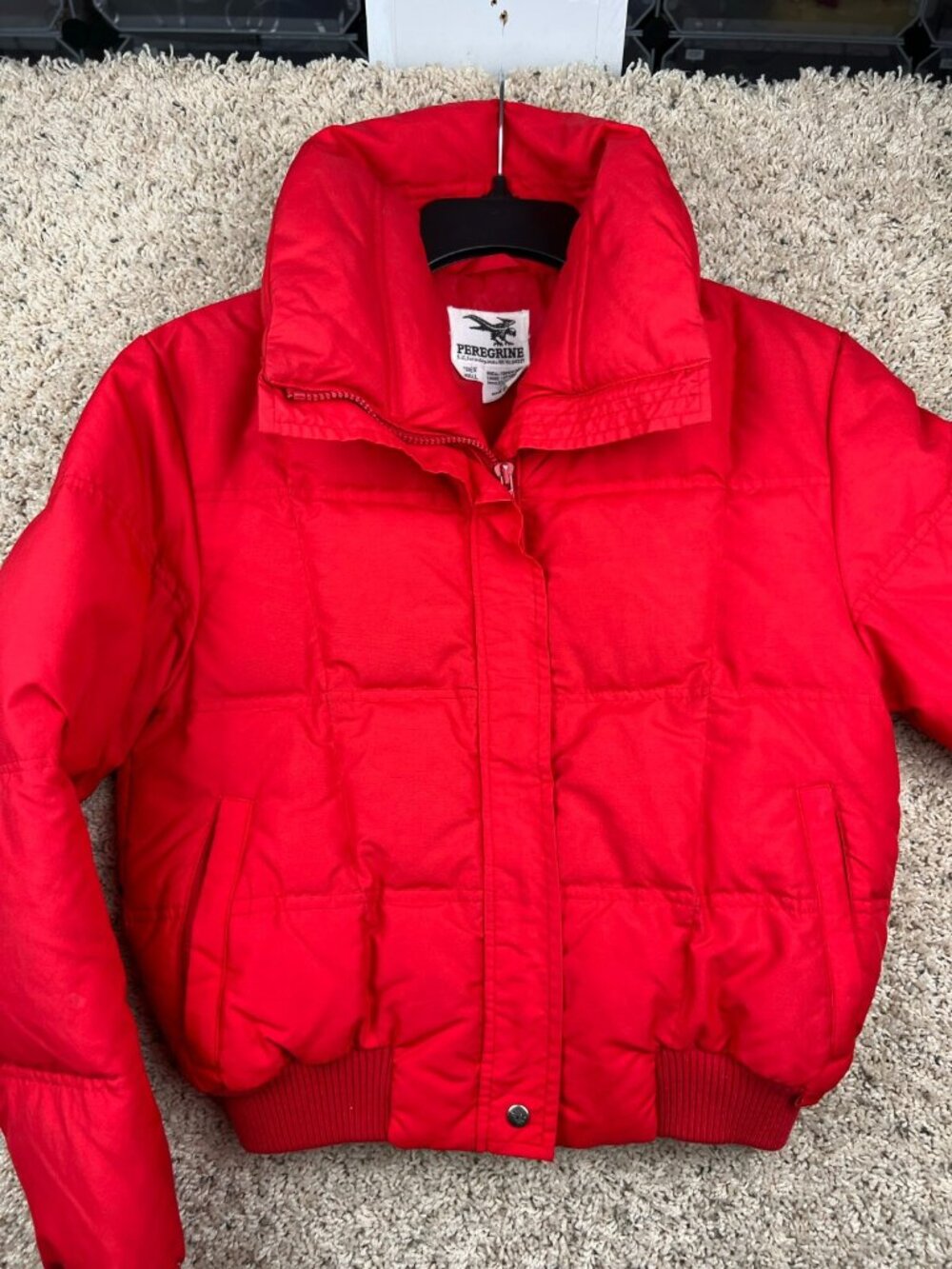 VTG Peregrine Down Filled Winter Jacket Coat Ladies’ Small USA Made Full Zip Red